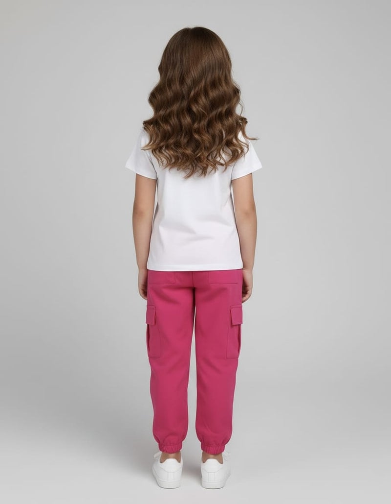Viel Innate Stylish T-Shirt and Track Pant Combo for Girls - Image 3